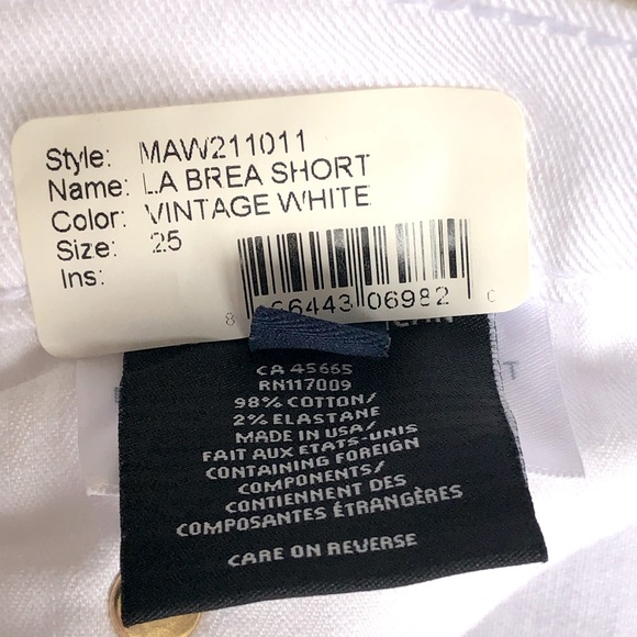 Modern American La Brea Long Short Vintage White - Picture 8 of 11